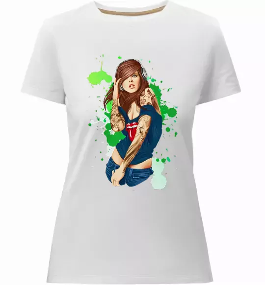 Жіноча преміум футболка Swag baby Білий фото