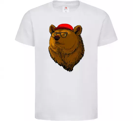 Детская футболка Swag bear Белый фото