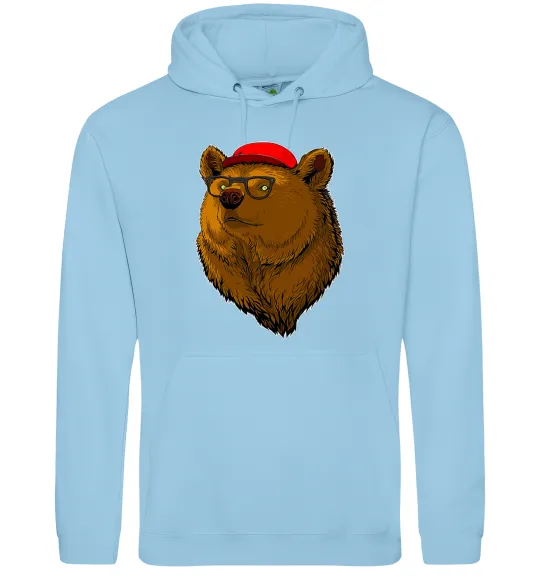 Чоловіча толстовка (худі) Swag bear Блакитний фото
