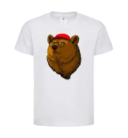 Детская футболка Swag bear Белый фото