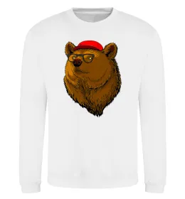 Світшот Bear ч/б зображення Чорний фото