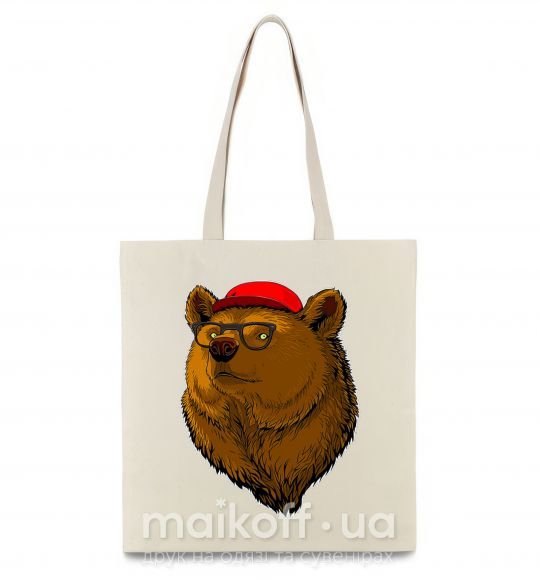 Эко-сумка Swag bear Бежевый фото