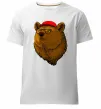 Мужская премиум футболка Swag bear Белый фото