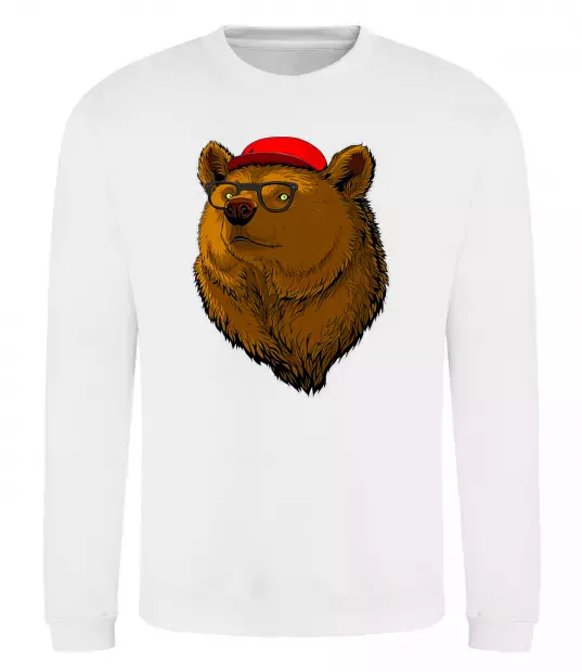 Світшот Swag bear Білий фото