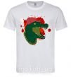 Чоловіча футболка Crocodile swag Білий фото