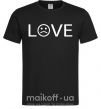 Мужская футболка Love sad Черный фото