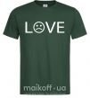 Чоловіча футболка Love sad Темно-зелений фото