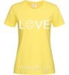 Женская футболка Love sad Лимонный фото