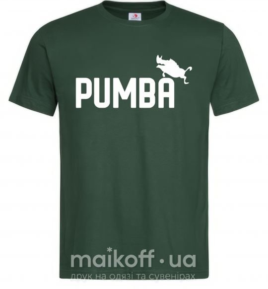 Мужская футболка Pumba jump Темно-зеленый фото