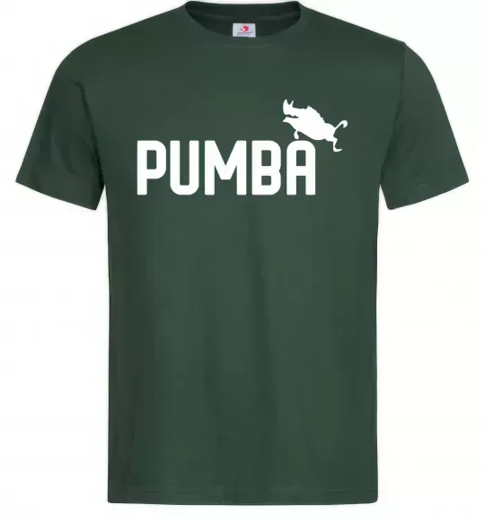 Мужская футболка Pumba jump Темно-зеленый фото