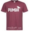 Чоловіча футболка Pumba jump Бордовий фото