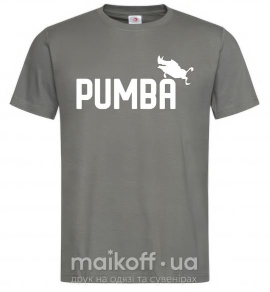 Чоловіча футболка Pumba jump Графіт фото