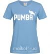 Жіноча футболка Pumba jump Блакитний фото