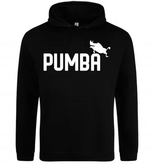 Чоловіча толстовка (худі) Pumba jump Чорний фото