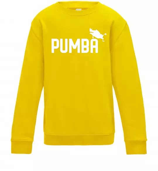 Детский Свитшот Pumba jump Солнечно желтый фото