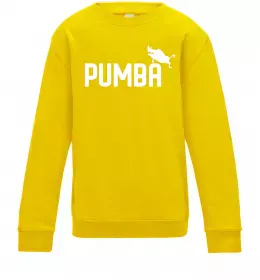Детский Свитшот Pumba jump Солнечно желтый фото