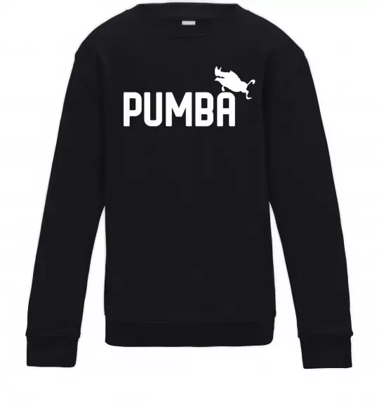 Детский Свитшот Pumba jump Черный фото