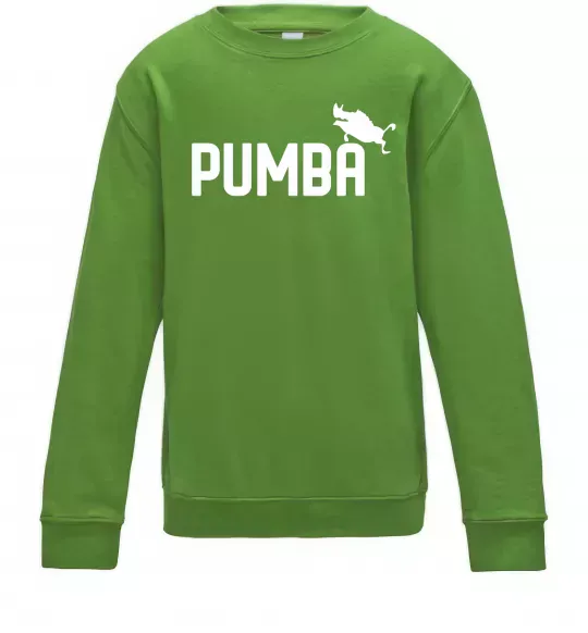 Детский Свитшот Pumba jump Лаймовый фото