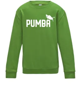 Детский Свитшот Pumba jump Лаймовый фото