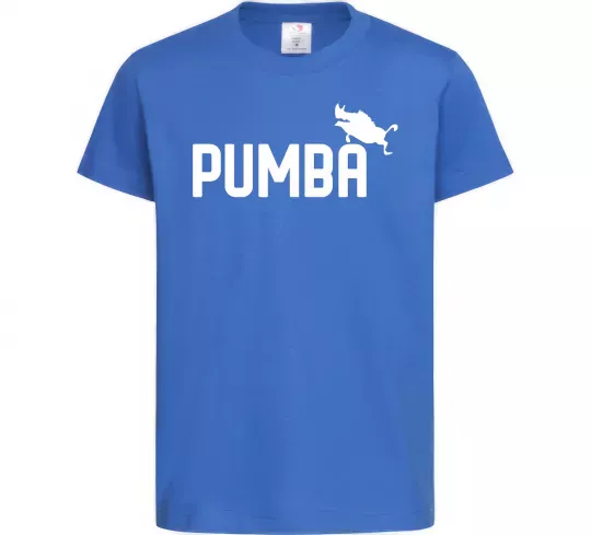 Дитяча футболка Pumba jump Яскраво-синій фото