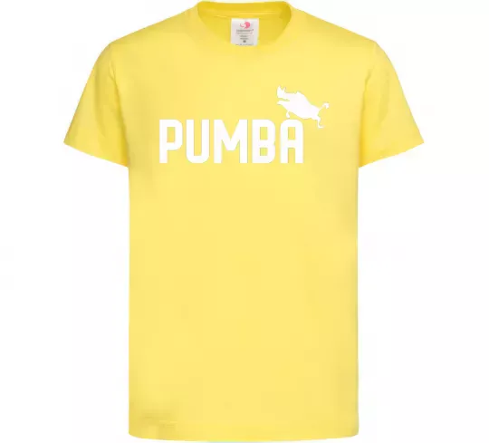 Дитяча футболка Pumba jump Лимонний фото