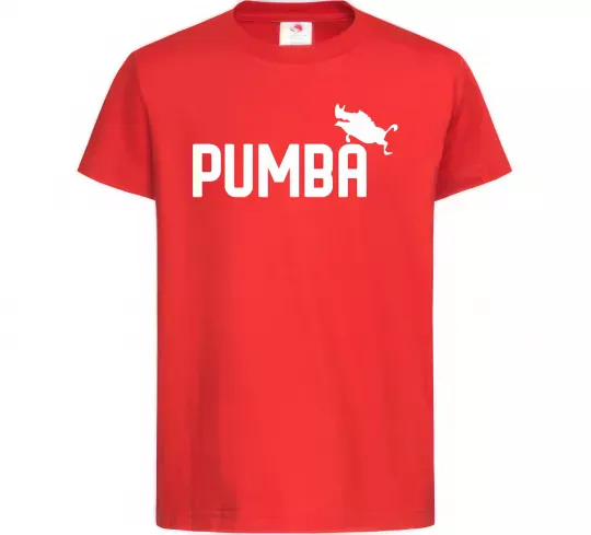 Дитяча футболка Pumba jump Червоний фото