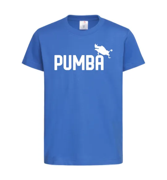Дитяча футболка Pumba jump Яскраво-синій фото