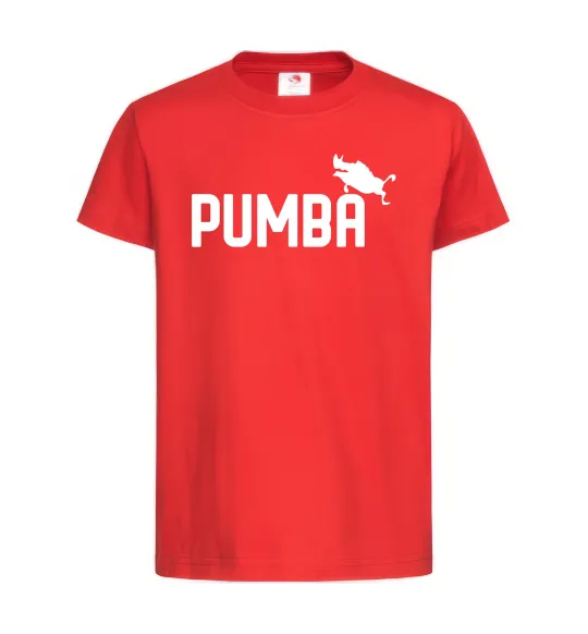 Дитяча футболка Pumba jump Червоний фото