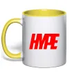 Чашка с цветной ручкой Hype Солнечно желтый Чашка с цветной ручкой Hype Солнечно желтый фото