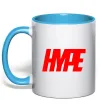 Чашка с цветной ручкой Hype Голубой Чашка с цветной ручкой Hype Голубой фото