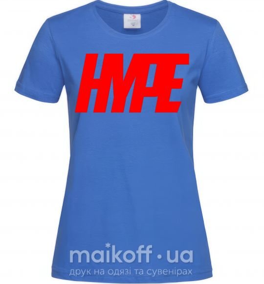 Жіноча футболка Hype Яскраво-синій фото