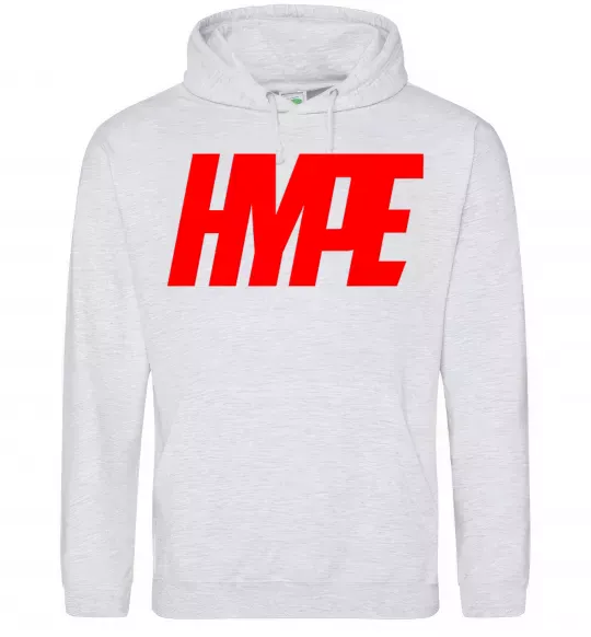 Мужская толстовка (худи) Hype Серый меланж фото