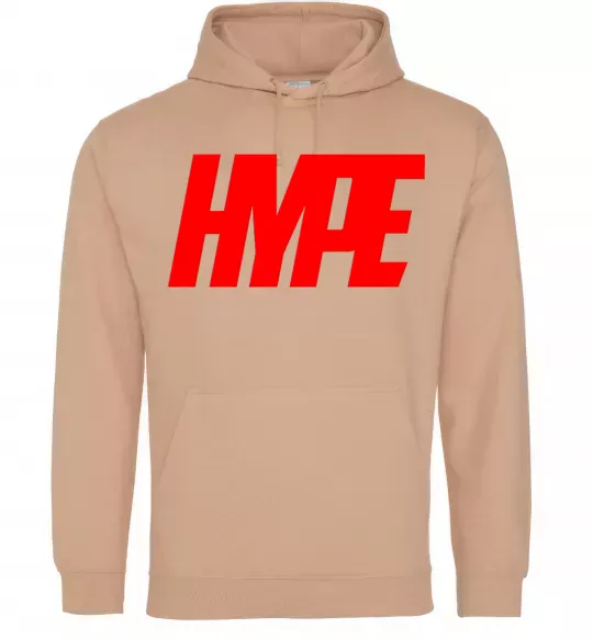 Мужская толстовка (худи) Hype Песочный фото