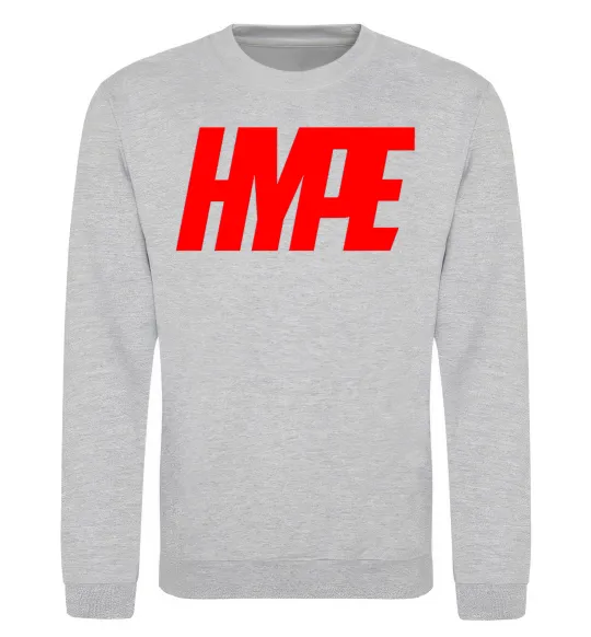 Свитшот Hype Серый меланж фото