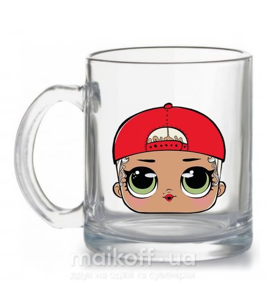 Чашка стеклянная Lol swag Прозрачный фото
