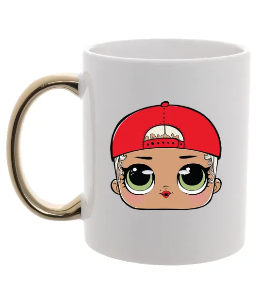 Чашка с цветной ручкой Lol swag Золото фото