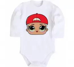 Дитячий бодік Lol swag Білий фото