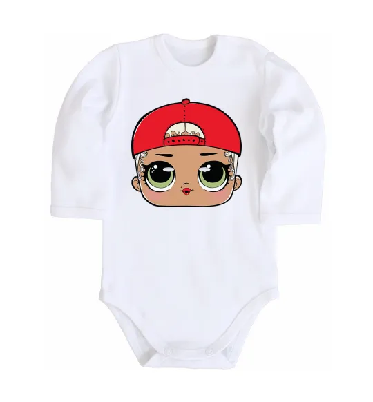 Дитячий бодік Lol swag Білий фото