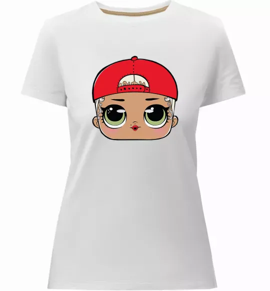 Женская премиум футболка Lol swag Белый фото