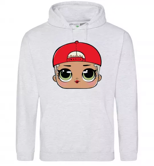 Мужская толстовка (худи) Lol swag Серый меланж фото