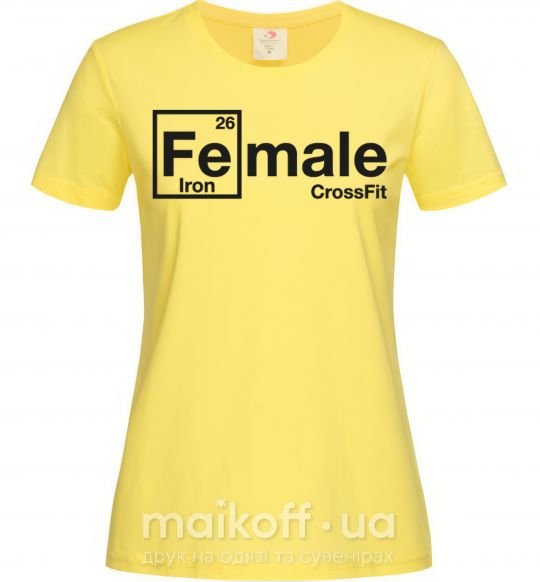 Женская футболка Iron crossfit Лимонный фото