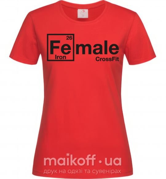 Жіноча футболка Iron crossfit Червоний фото