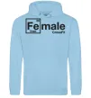 Женская толстовка (худи) Iron crossfit Голубой Женская толстовка (худи) Iron crossfit Голубой фото