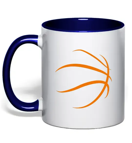 Чашка з кольоровою ручкою The ball Глибокий темно-синій фото