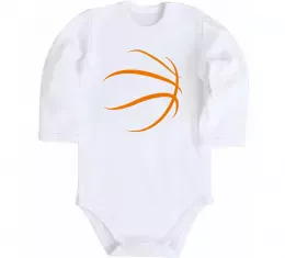 Детский боди Basketball love Белый фото