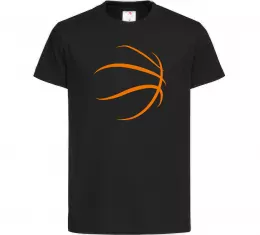 Детская футболка Basketball love Черный фото
