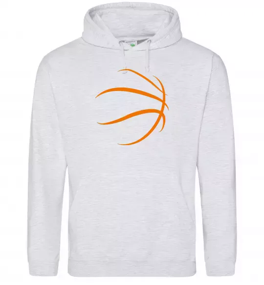 Мужская толстовка (худи) The ball Серый меланж фото