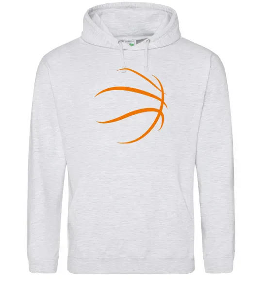 Женская толстовка (худи) The ball Серый меланж фото