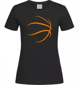 Женская футболка Basketball love Черный фото