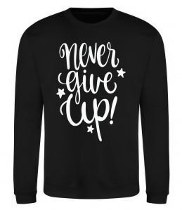 Свитшот Never give up lettering Свитшот Never give up lettering